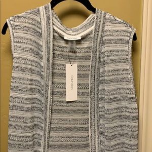 Calvin Klein mid-calf sleeveless duster